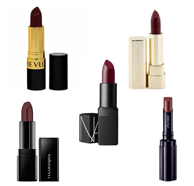 oxblood lipsticks