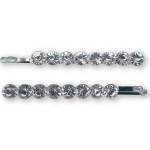 Mia Beauty Bobby Pins in Clear Rhinestones