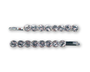 Mia Beauty Bobby Pins in Clear Rhinestones