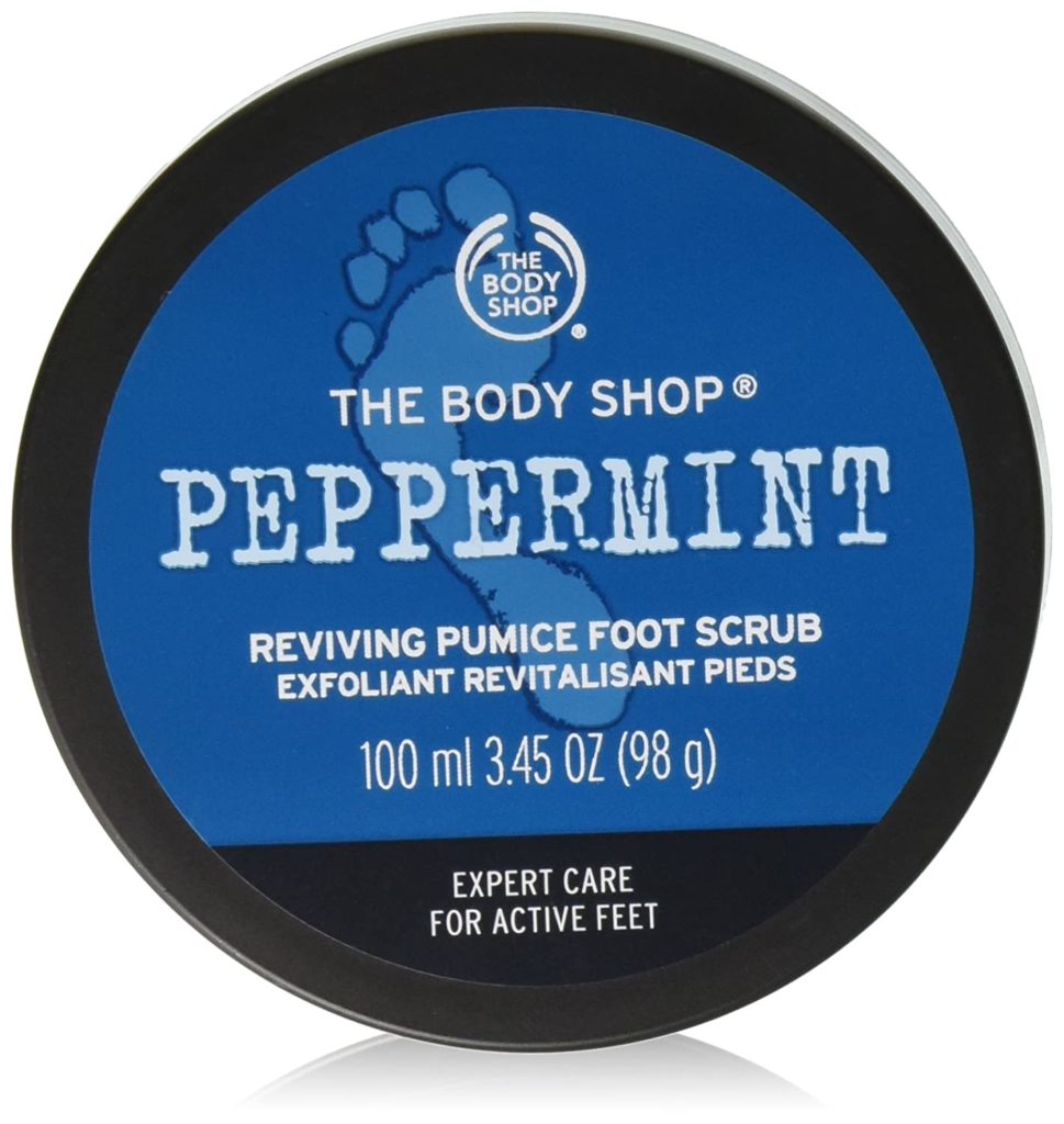 body shop peppermint foot scrub
